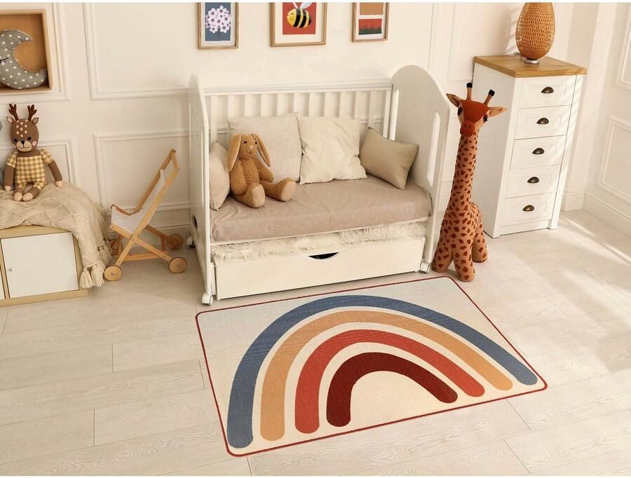 Primaflor-Ideen in Textil Kindervloerkleed Rainbow Korte pool motief regenboog kinderkamer - Foto 5