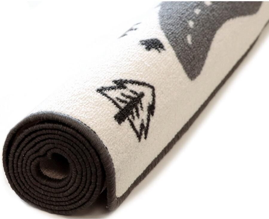 Primaflor-Ideen in Textil Kindervloerkleed Retro boswegen Korte pool straten-speelkleed motief bospaden kinderkamer