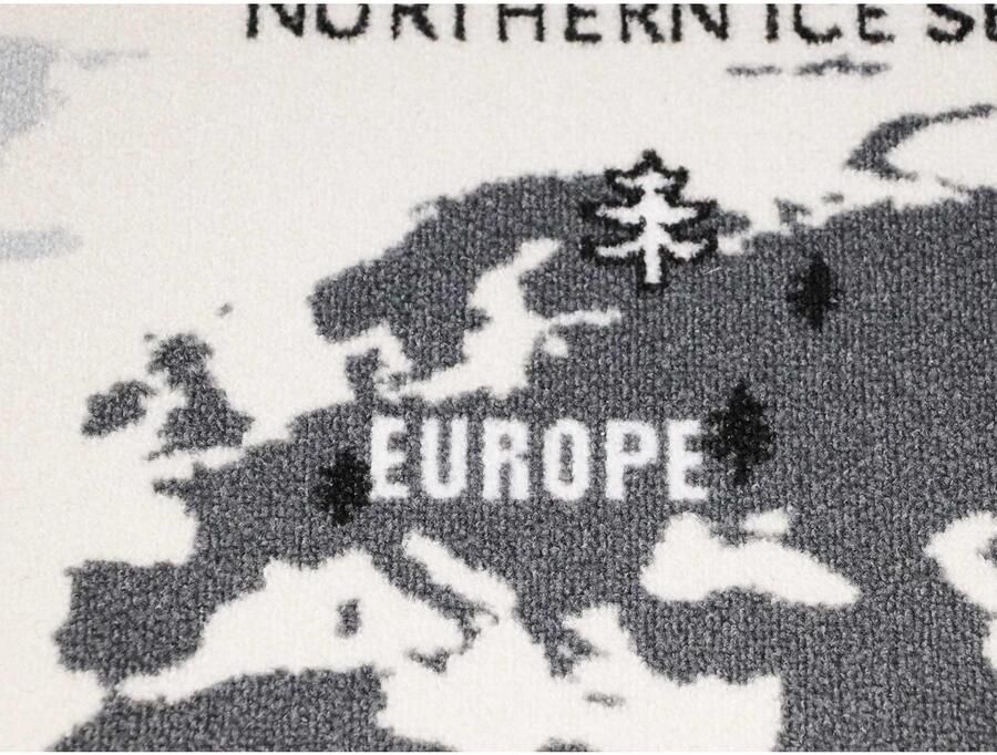 Primaflor-Ideen in Textil Kindervloerkleed Retro wereldkaart Motief wereldkaart kinderkamer - Foto 3