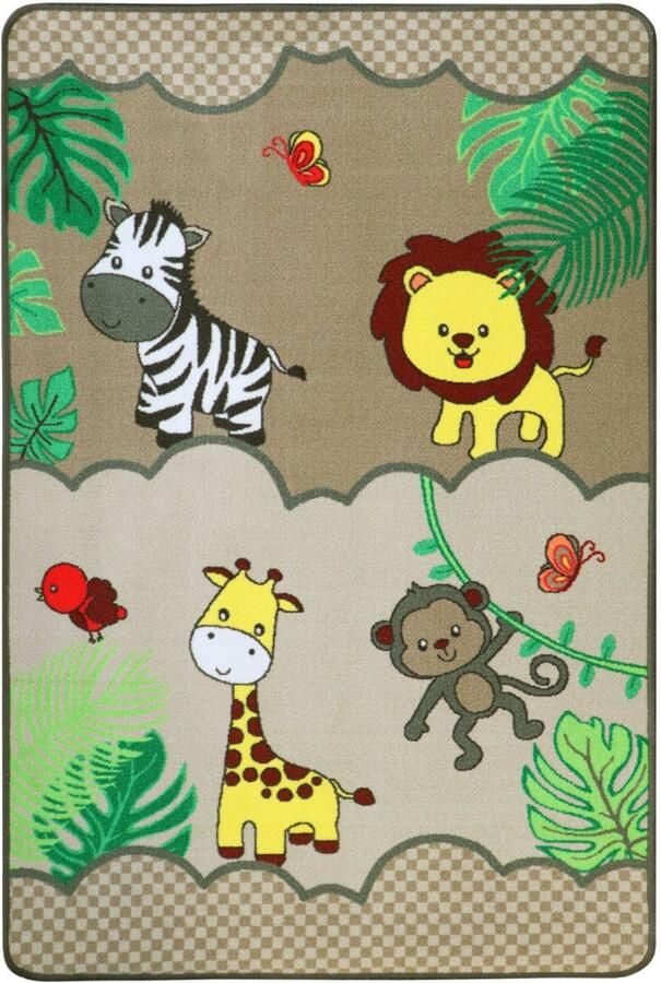 Primaflor-Ideen in Textil Kindervloerkleed Safari Motief dieren van de savanne kinderkamer - Foto 9