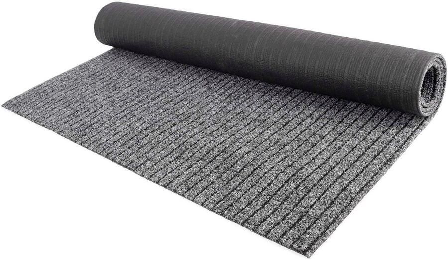 Primaflor-Ideen in Textil Loper Schoonloopmat ATLAS Made in Belgium Vuilvangmat gemêleerd gestreept slijtvast antislip - Foto 1