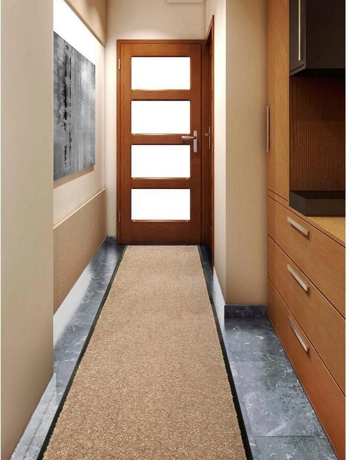 Primaflor-Ideen in Textil Loper Schoonloopmat CLEAN Made in Belgium Vuilvangmat uni kleuren slijtvast antislip wasbaar - Foto 3
