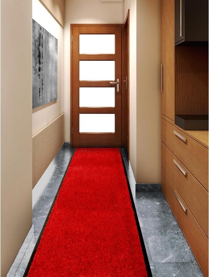 Primaflor-Ideen in Textil Loper Schoonloopmat CLEAN Made in Belgium Vuilvangmat uni kleuren slijtvast antislip wasbaar - Foto 3
