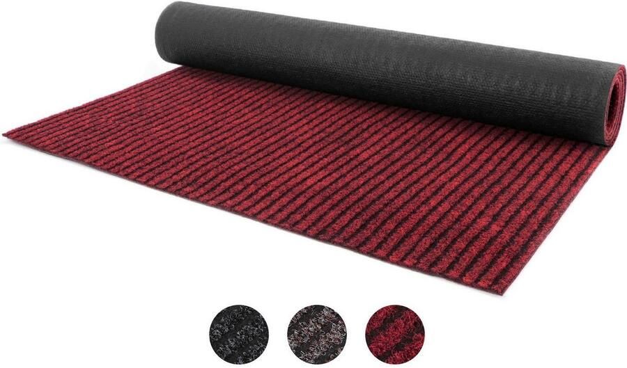 Primaflor-Ideen in Textil Loper Schoonloopmat GIN Made in Belgium Vuilvangmat gemêleerd gestreept slijtvast antislip - Foto 4