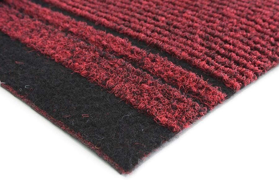 Primaflor-Ideen in Textil Loper Schoonloopmat MALAGA Made in Belgium Vuilvangmat gemêleerd gestreept slijtvast antislip - Foto 4