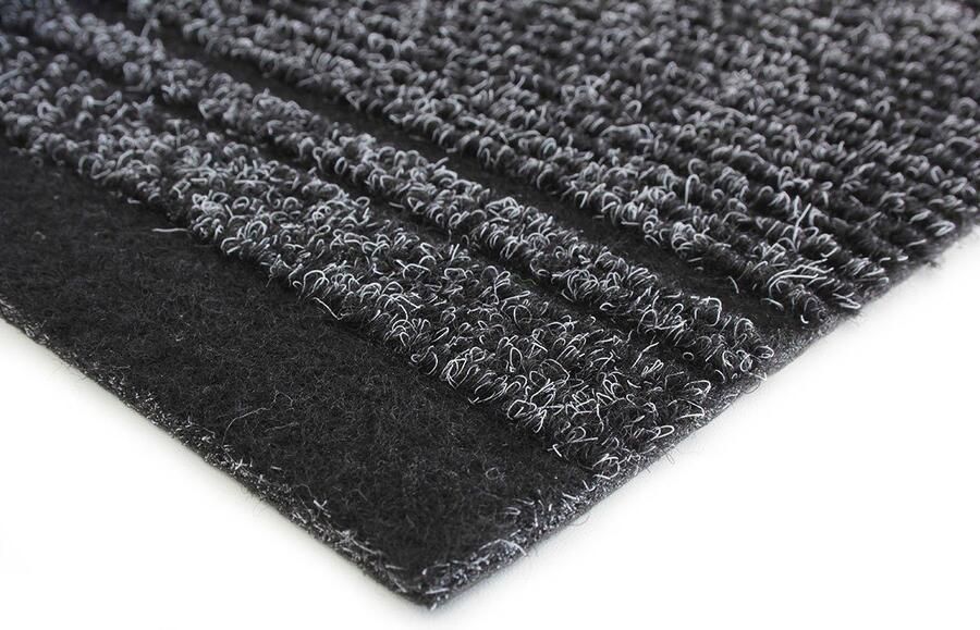 Primaflor-Ideen in Textil Loper Schoonloopmat MALAGA Made in Belgium Vuilvangmat gemêleerd gestreept slijtvast antislip - Foto 2