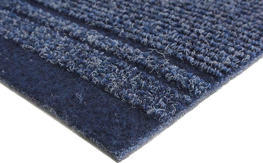 Primaflor-Ideen in Textil Loper Schoonloopmat MALAGA Made in Belgium Vuilvangmat gemêleerd gestreept slijtvast antislip - Foto 3