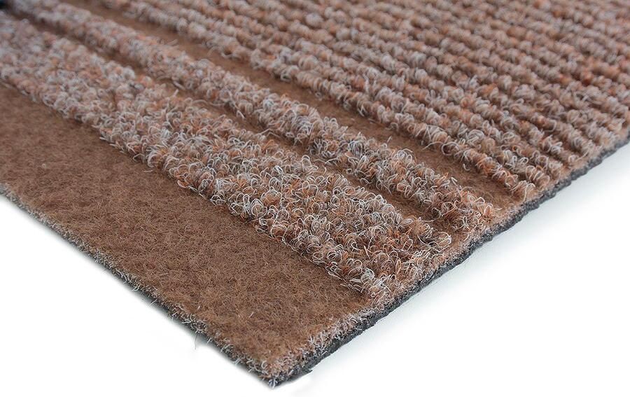 Primaflor-Ideen in Textil Loper Schoonloopmat MALAGA Made in Belgium Vuilvangmat gemêleerd gestreept slijtvast antislip - Foto 3