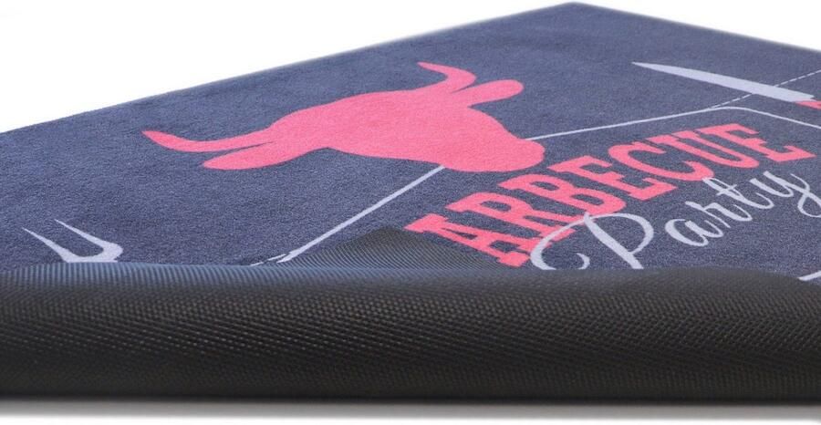 Primaflor-Ideen in Textil Mat BBQ Grillmat BARBECUE zwart Made in Belgium Barbecuemat ideaal als vloerbescherming antislip wasbaar - Foto 5
