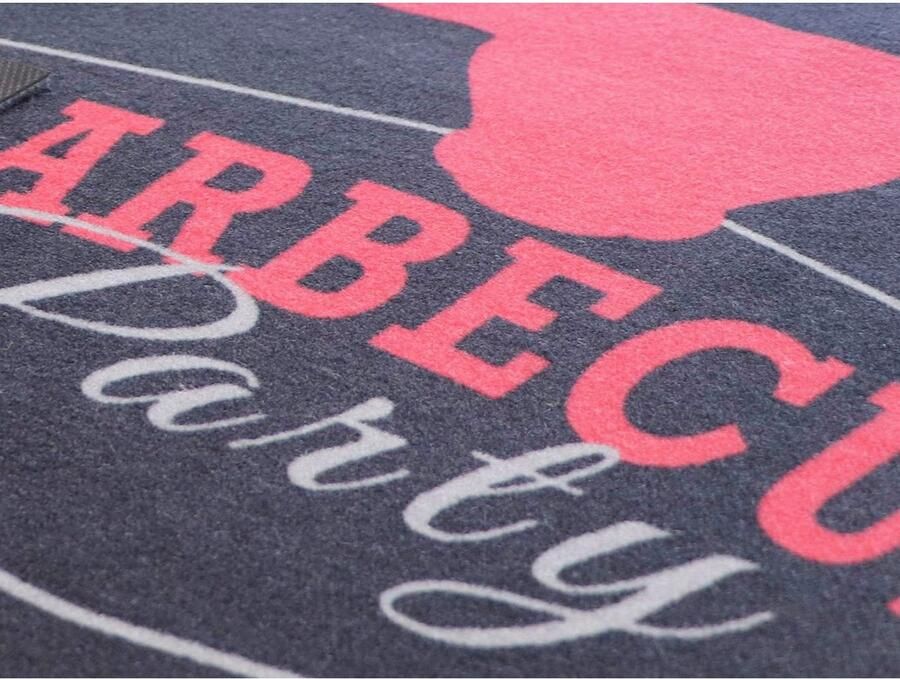 Primaflor-Ideen in Textil Mat BBQ Grillmat BARBECUE zwart Made in Belgium Barbecuemat ideaal als vloerbescherming antislip wasbaar - Foto 4