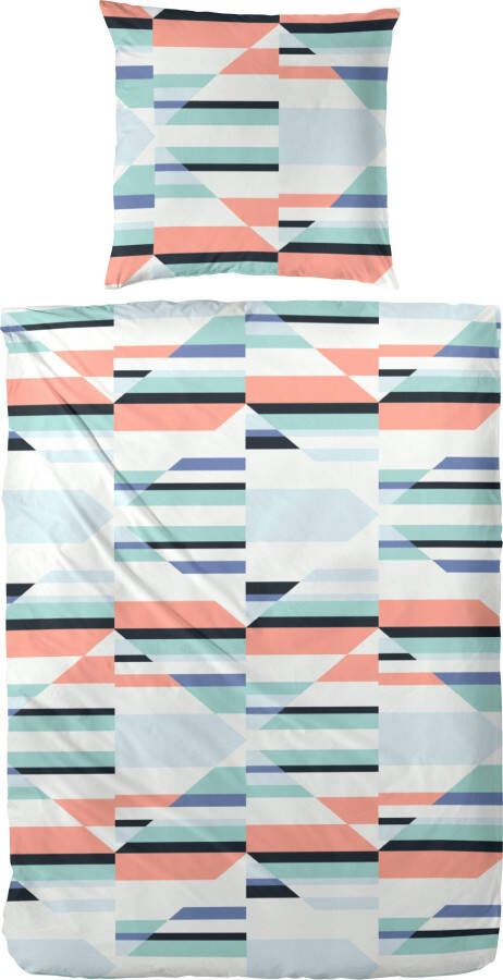 Primera Overtrekset Caleidoscoop met meetkundig gestructureerd motief (2-delig)