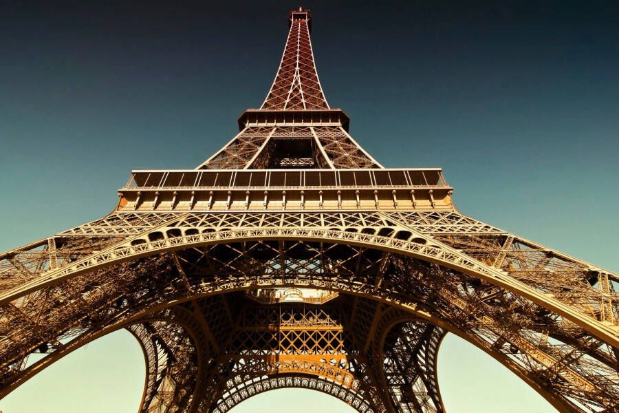 Queence Artprint op acrylglas Eiffeltoren