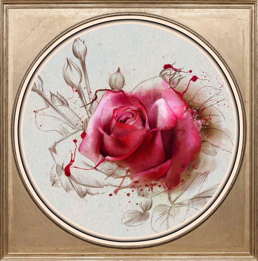 Queence Artprint op acrylglas Rosé - Foto 6