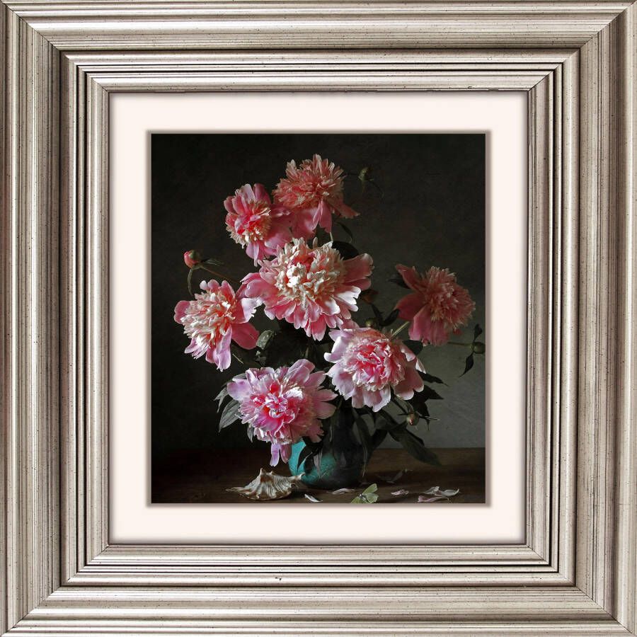 Queence Artprint op acrylglas Roze Bloemen - Foto 4