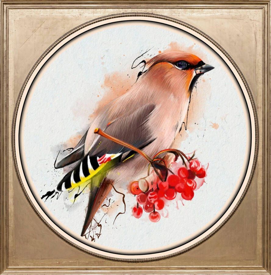 Queence Artprint op acrylglas Veelkleurige vogel II - Foto 4