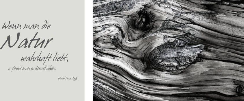 Queence Artprint op linnen Naturel Premium canvasstof handgemaakt in Duitsland citaat 2-delige set (set) - Foto 5
