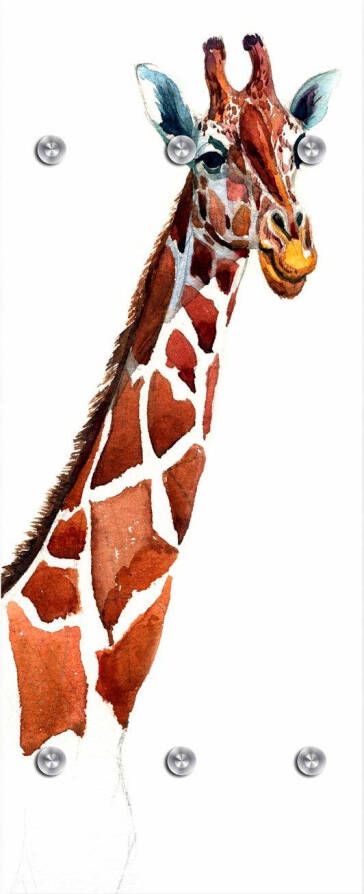 Queence Kapstok Giraf met 6 haken 50 x 120 cm - Foto 5