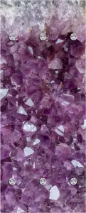 Queence Kapstok Kristallen met 6 haken 50 x 120 cm