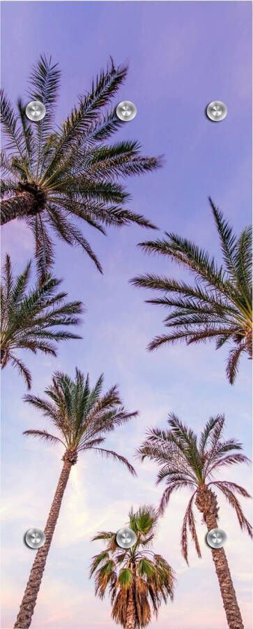 Queence Kapstok Palmen en hemel met 6 haken 50 x 120 cm - Foto 5