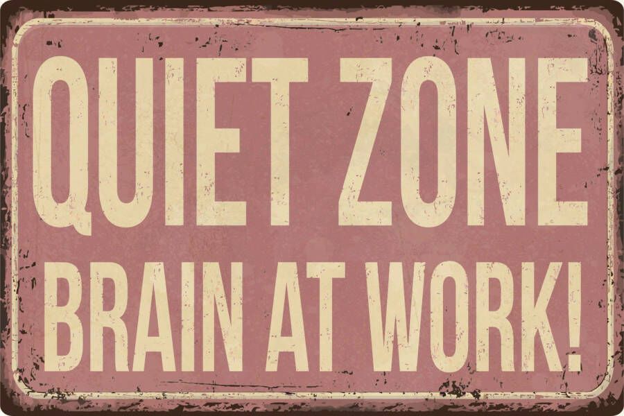 Queence Metalen artprint QUIET ZONE (1 stuk) - Foto 3