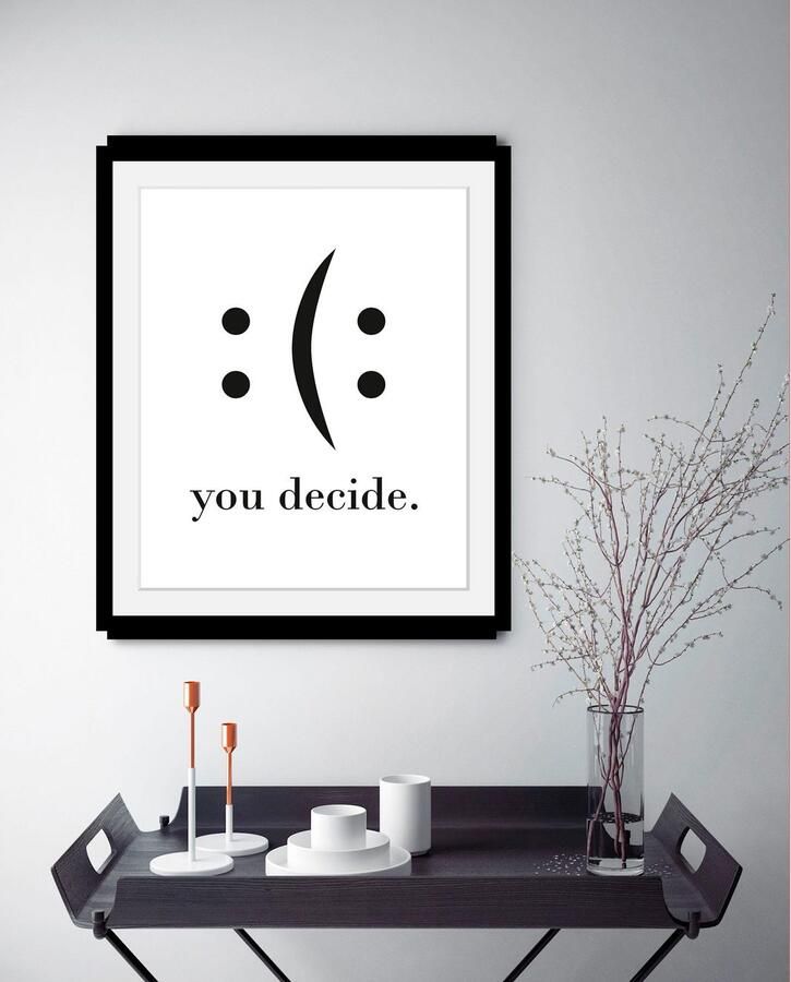 Queence Artprint met lijst Of poster jij beslist - Foto 3