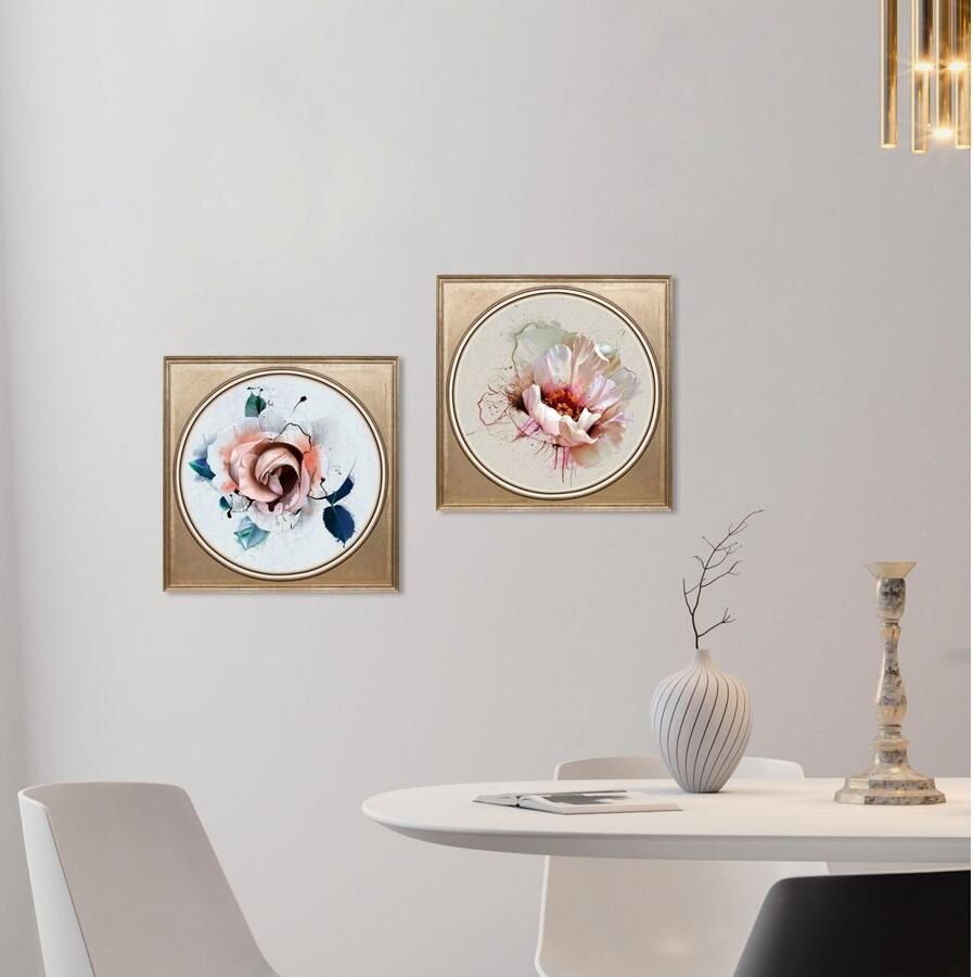 Queence Artprint op acrylglas Bloem Fine Art-print in galeriekwaliteit
