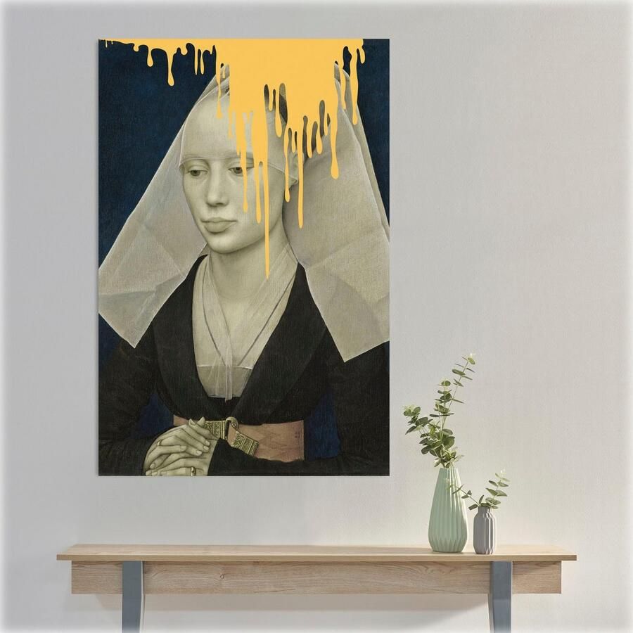 Queence Artprint op acrylglas Non met kleurvlek Fine Art-print in galeriekwaliteit - Foto 2