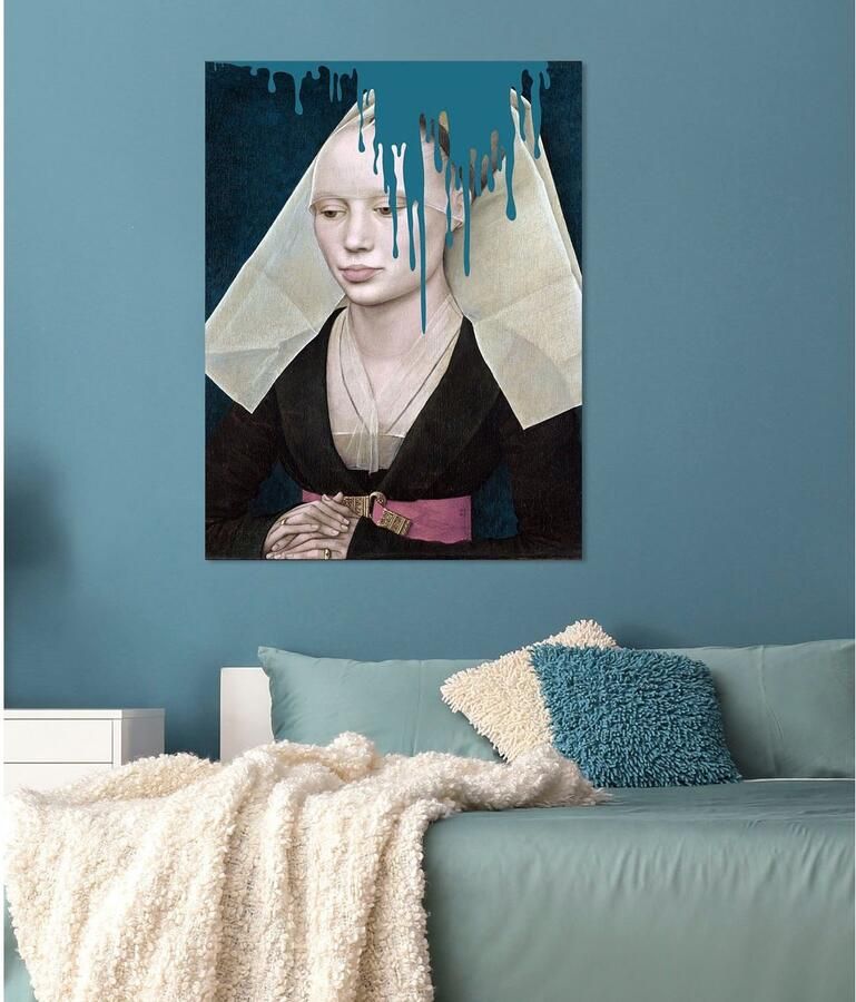 Queence Artprint op acrylglas Non met kleurvlek Fine Art-print in galeriekwaliteit - Foto 2