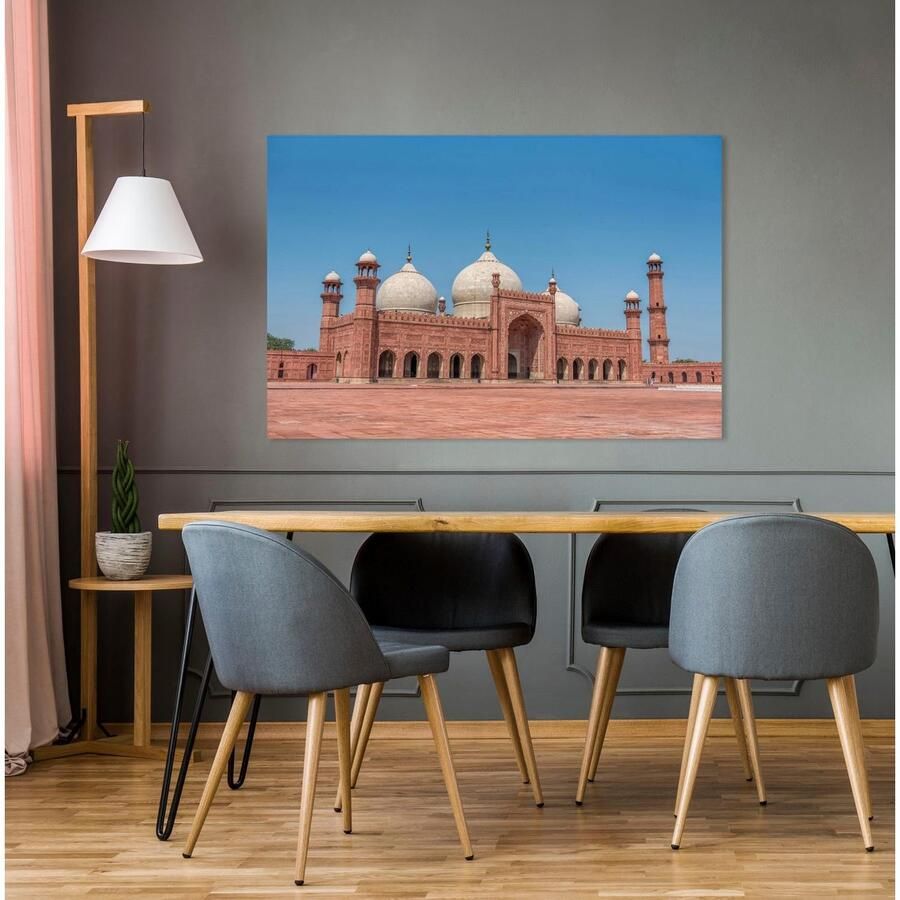 Queence Artprint op acrylglas Paleis Fine Art-print in galeriekwaliteit