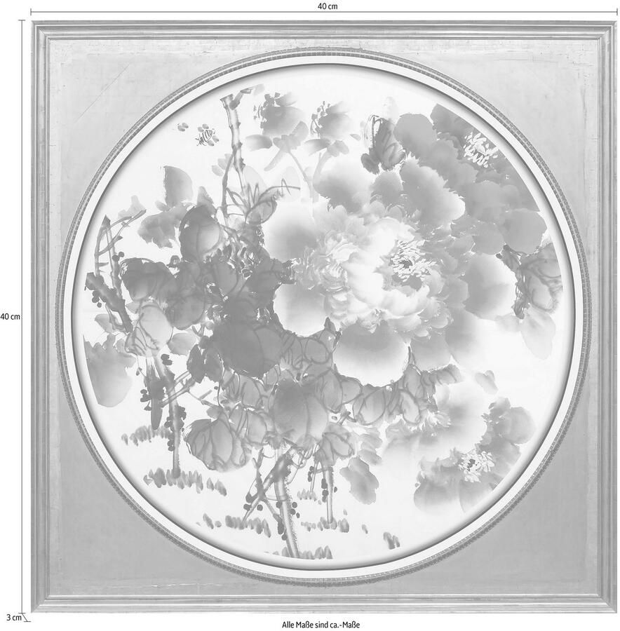 Queence Artprint op acrylglas Rode bloemen Fine Art-print in galeriekwaliteit - Foto 2