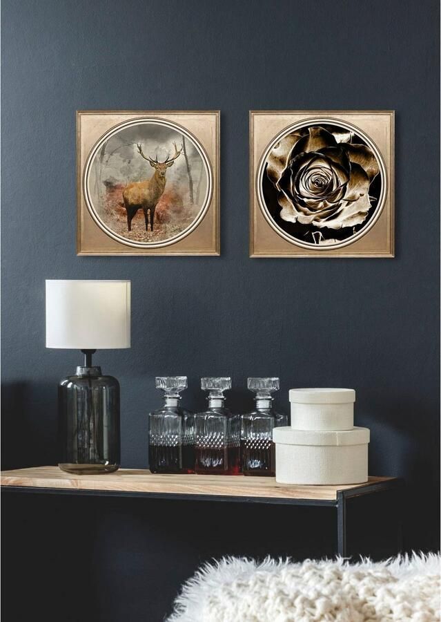 Queence Artprint op acrylglas Rosé Fine Art-print in galeriekwaliteit - Foto 3