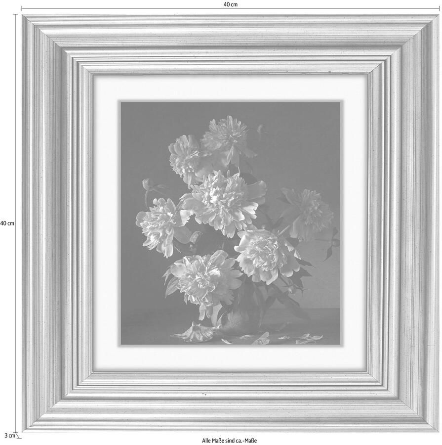 Queence Artprint op acrylglas Roze Bloemen Fine Art-print in galeriekwaliteit