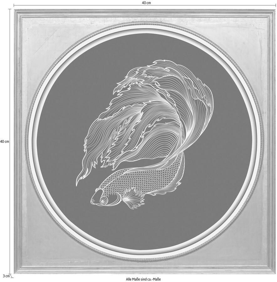 Queence Artprint op acrylglas Vis Fine Art-print in galeriekwaliteit - Foto 1