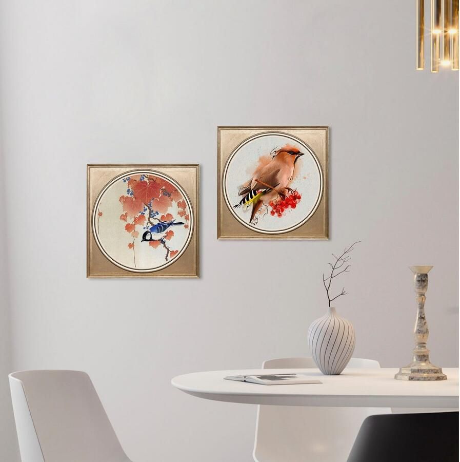 Queence Artprint op acrylglas Vogel Fine Art-print in galeriekwaliteit