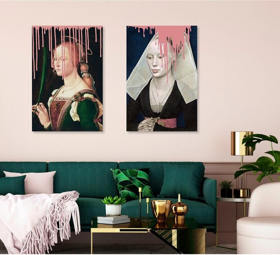 Queence Artprint op acrylglas Non met kleurvlek Fine Art-print in galeriekwaliteit - Foto 3