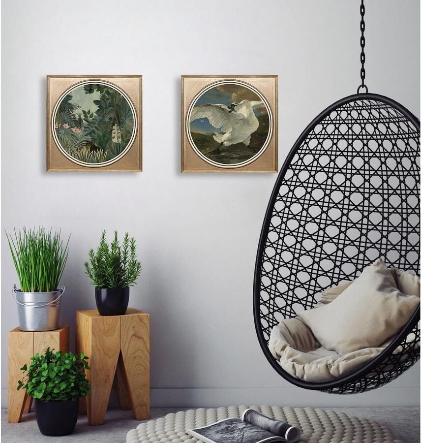 Queence Artprint op acrylglas Witte zwaan Fine Art-print in galeriekwaliteit - Foto 2