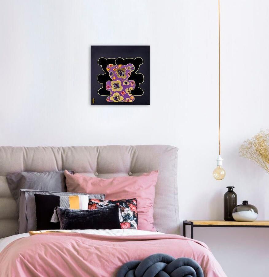 Queence Artprint op linnen Bears IX Premium canvasstof handgemaakt in Duitsland (1 stuk) - Foto 3