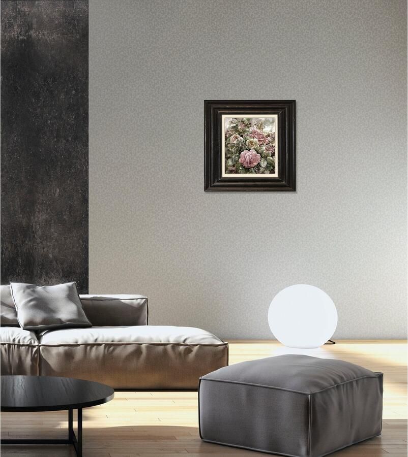 Queence Artprint op linnen Bloemen Premium canvasstof handgemaakt in Duitsland 40x40cm - Foto 2