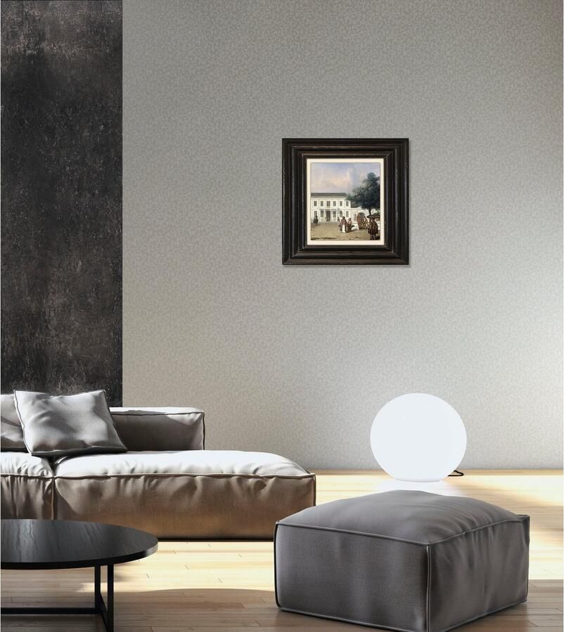 Queence Artprint op linnen Gebouw Premium canvasstof handgemaakt in Duitsland 40x40cm - Foto 2