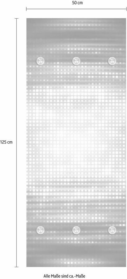 Queence Kapstok Abstracte vierkanten met 6 haken 50 x 120 cm - Foto 5