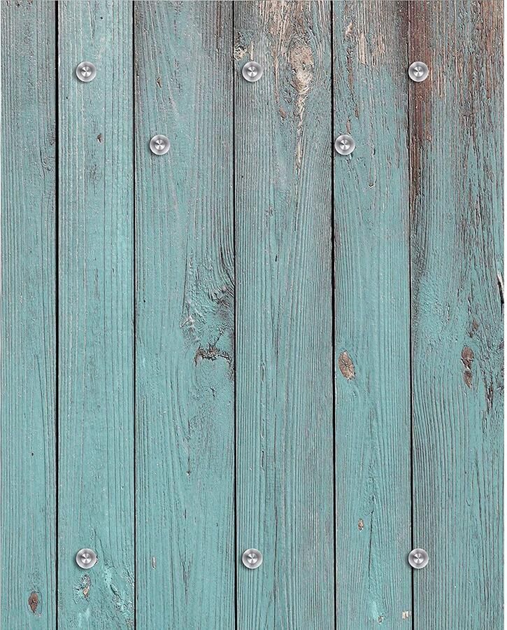 Queence Kapstok Barney Wandkapstok vintage houtlook ruimtebesparend (8-delig) - Foto 6