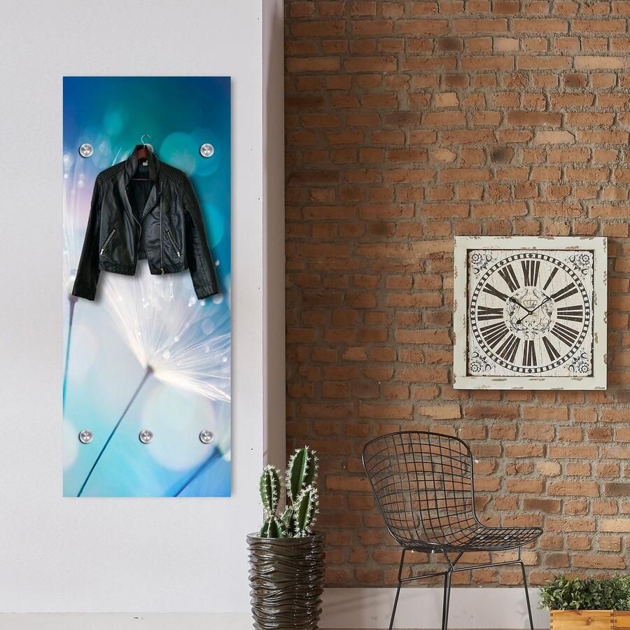 Queence Kapstok Bloem met 6 haken 50 x 120 cm - Foto 2