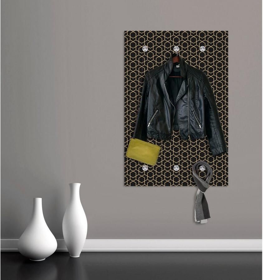 Queence Kapstok Figuren met 6 haken 80 x 120 cm