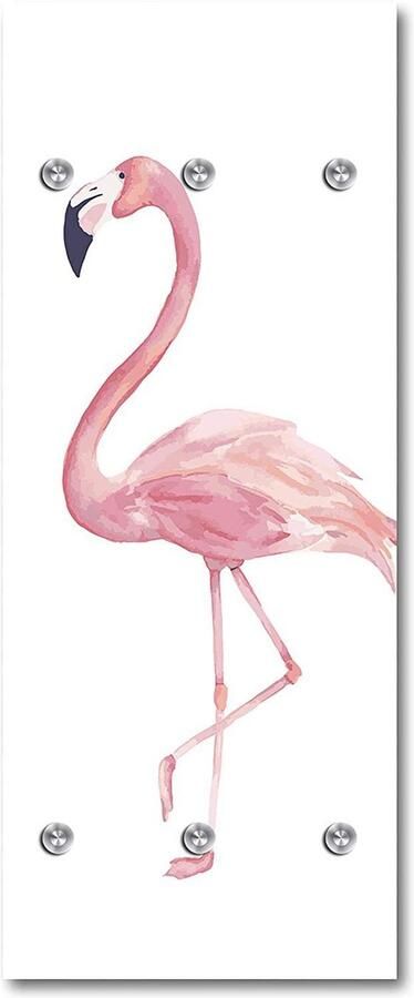Queence Kapstok Flamingo met 6 haken 50 x 120 cm - Foto 12
