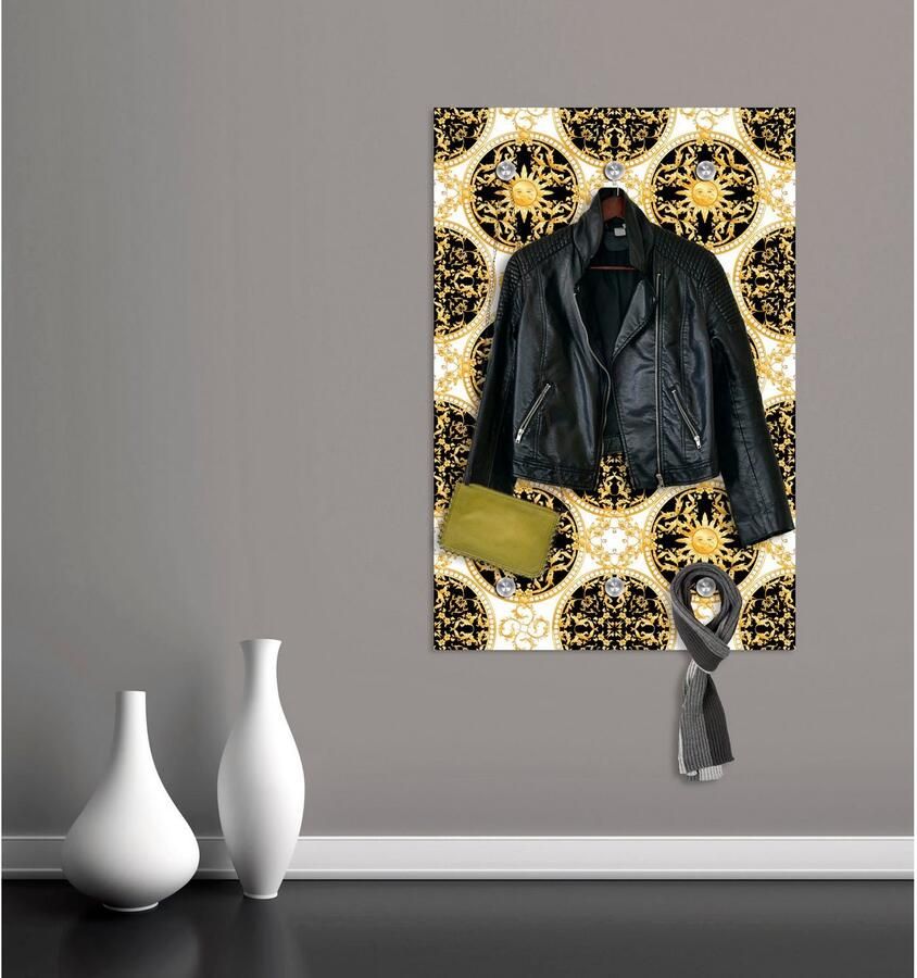 Queence Kapstok Zon met 6 haken 80 x 120 cm