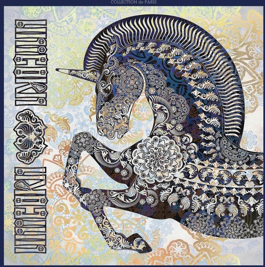 Queence Sierkussen Eenhoorn Kussenovertrek zonder vulling(1 stuk) - Foto 2