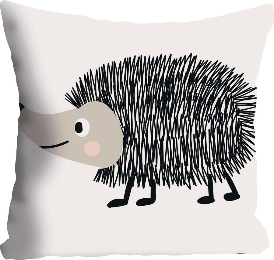 Queence Sierkussen Egel Kussenovertrek zonder vulling(1 stuk) - Foto 6