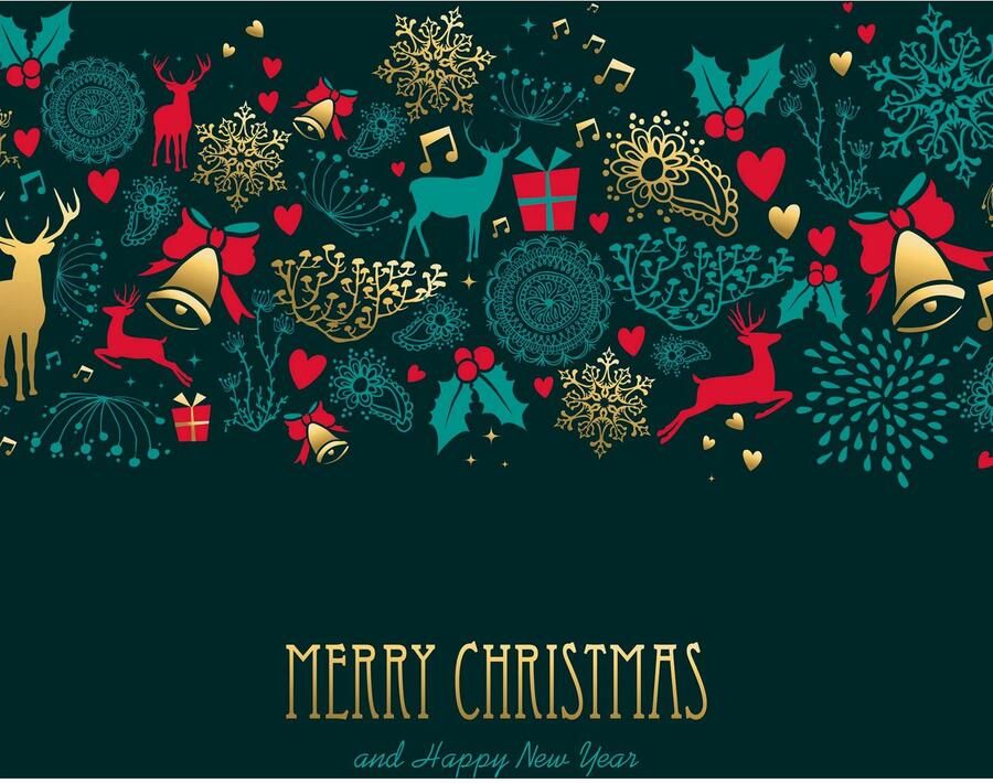 Queence Sierkussen Feestdagen Kussenhoes Vrolijk Kerstfeest en een Gelukkig Nieuwjaar opschrift feestelijk (1 stuk) - Foto 2