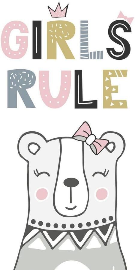 Queence Sierkussen Girls rule Kussenovertrek zonder vulling(1 stuk) - Foto 3