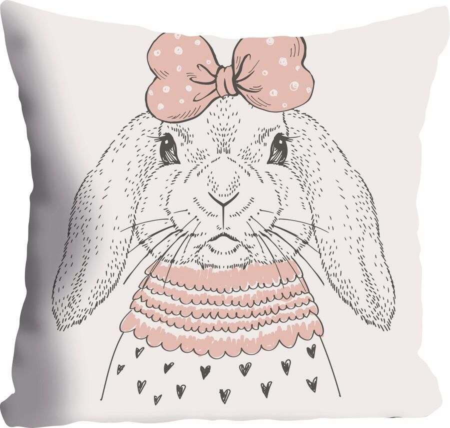 Queence Sierkussen Haas Kussenovertrek zonder vulling(1 stuk) - Foto 5